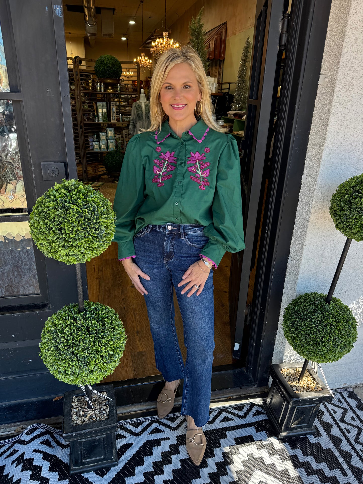 Viviana Top - Hunter Green