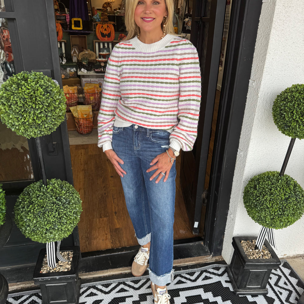 Mary Square Anabelle Sweater - Ivory