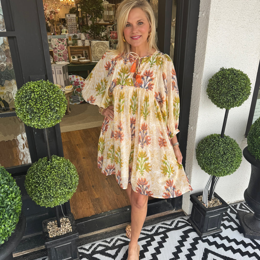 
                  
                    Uncle Frank Breezy Block Print Dress
                  
                