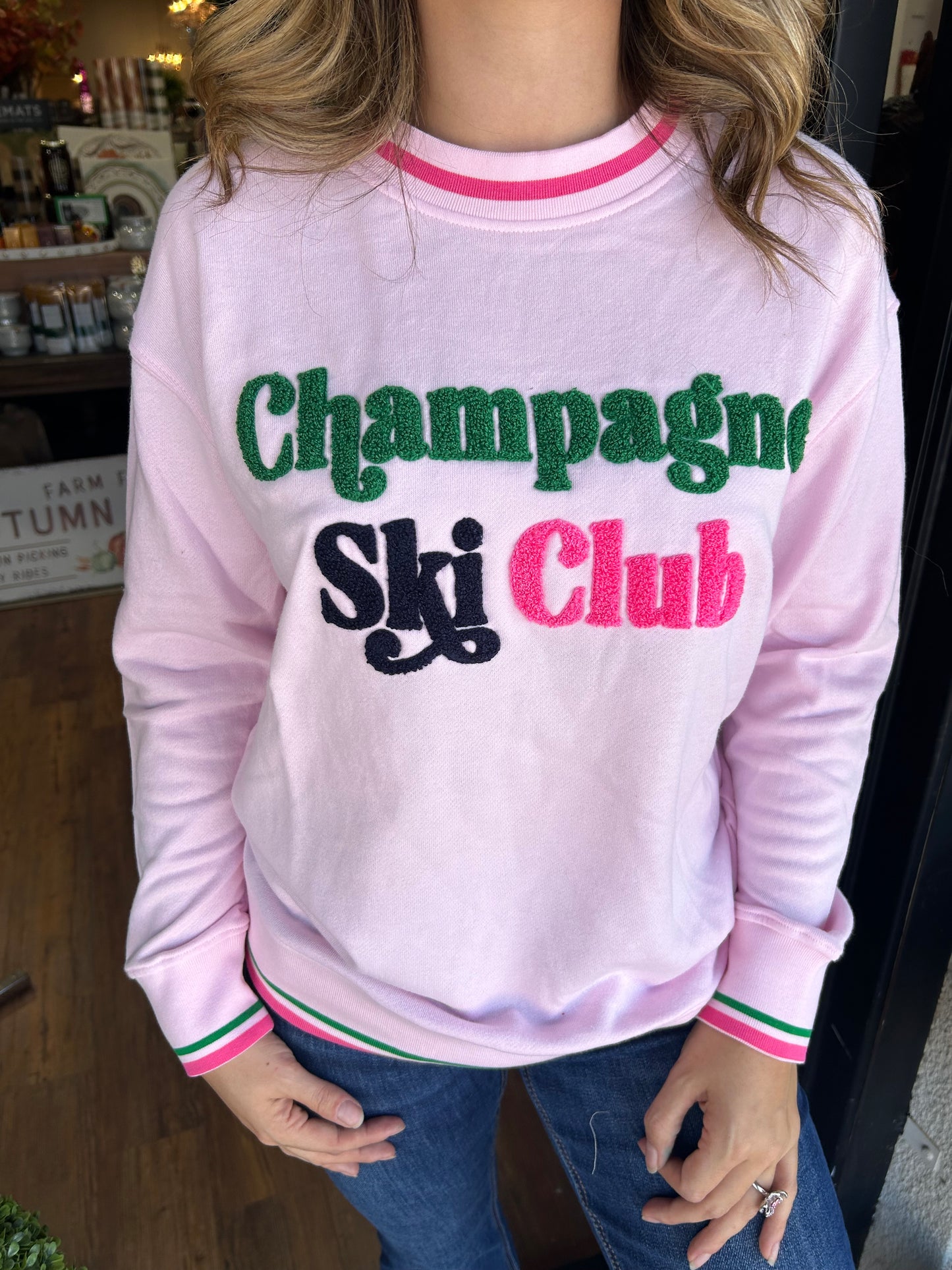 Champagne Ski Club Sweatshirt