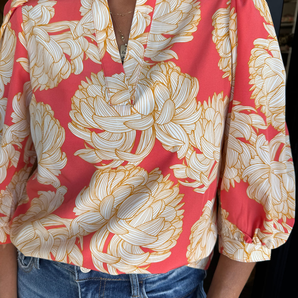 Tamryn Fall Floral Fire Top