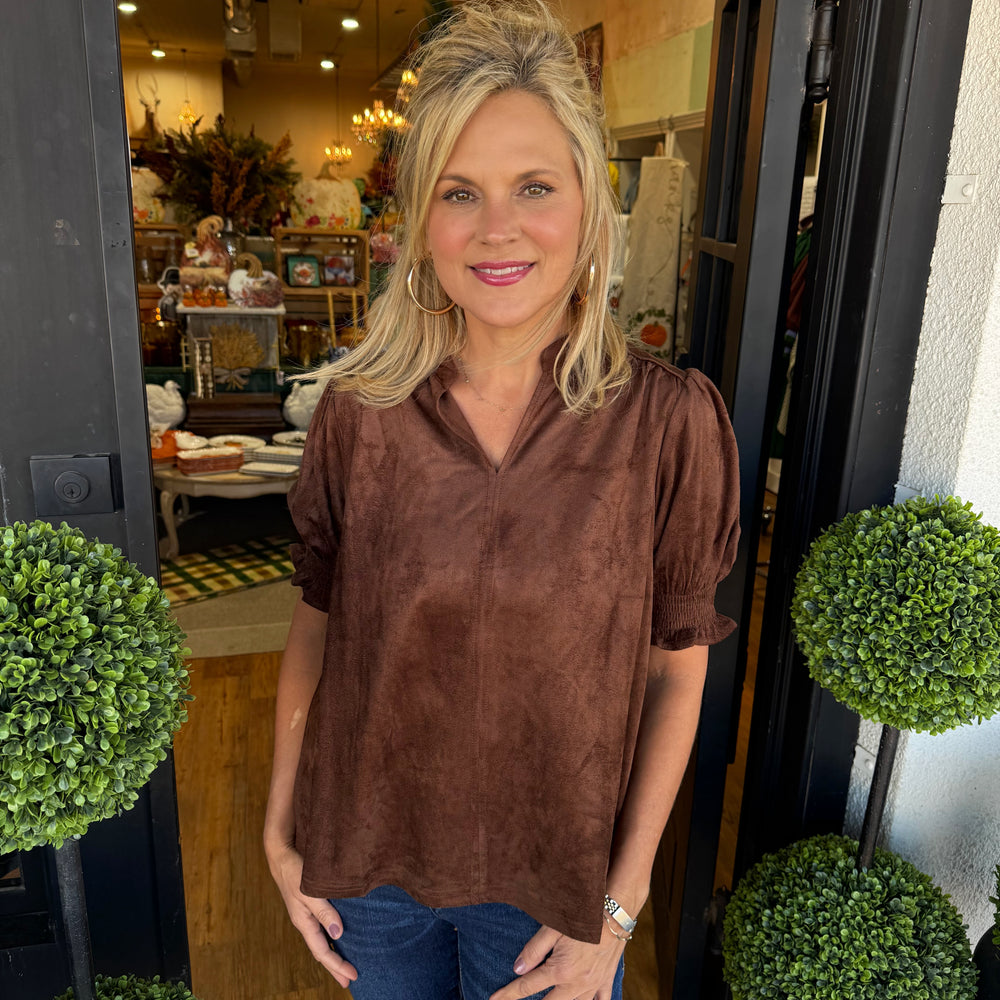 
                  
                    Ivy Jane Suede Top
                  
                