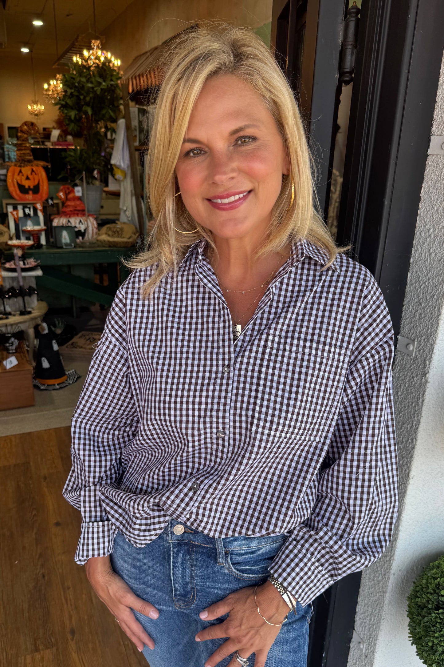 Livy Top - Brown