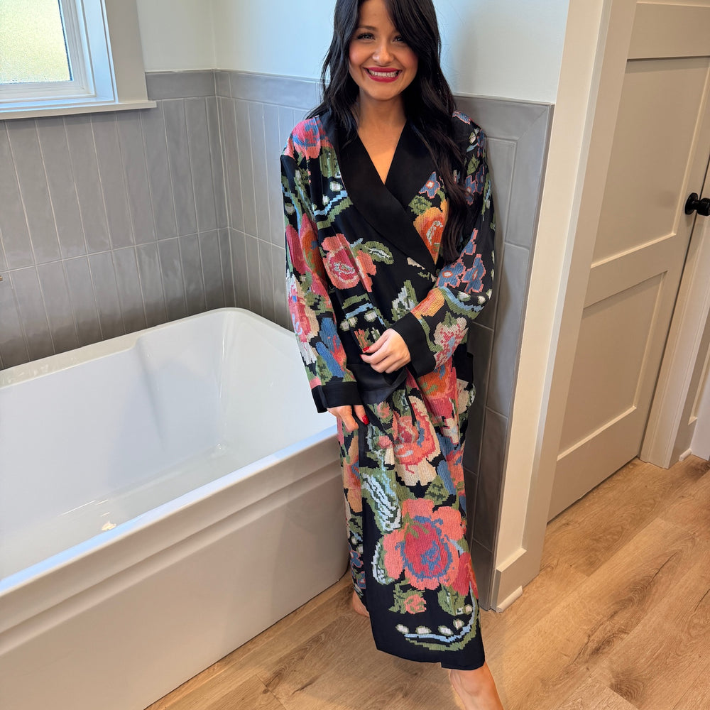 Woven Flower Kimono