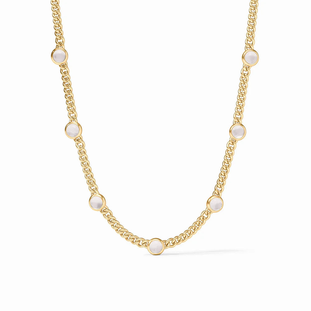 Dolce Delicate Station Necklace - Gold - Iridescent
