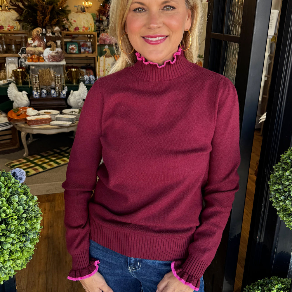 Campbell Sweater - Burgundy