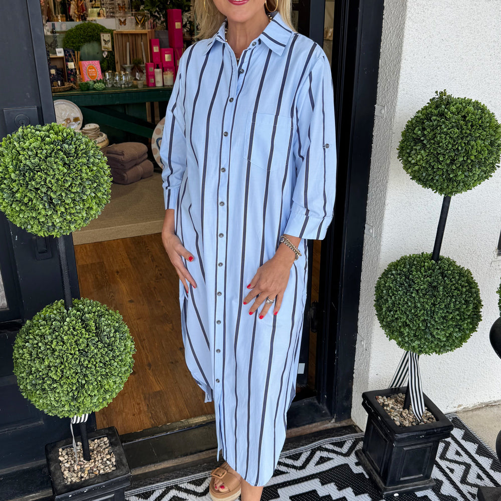 
                  
                    Emma Striped Dress
                  
                