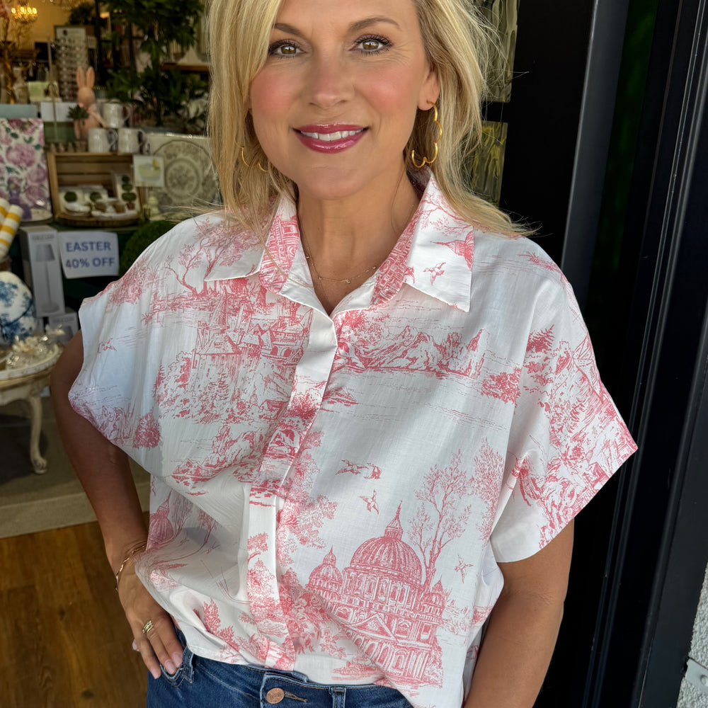 Noelle Top- Pink