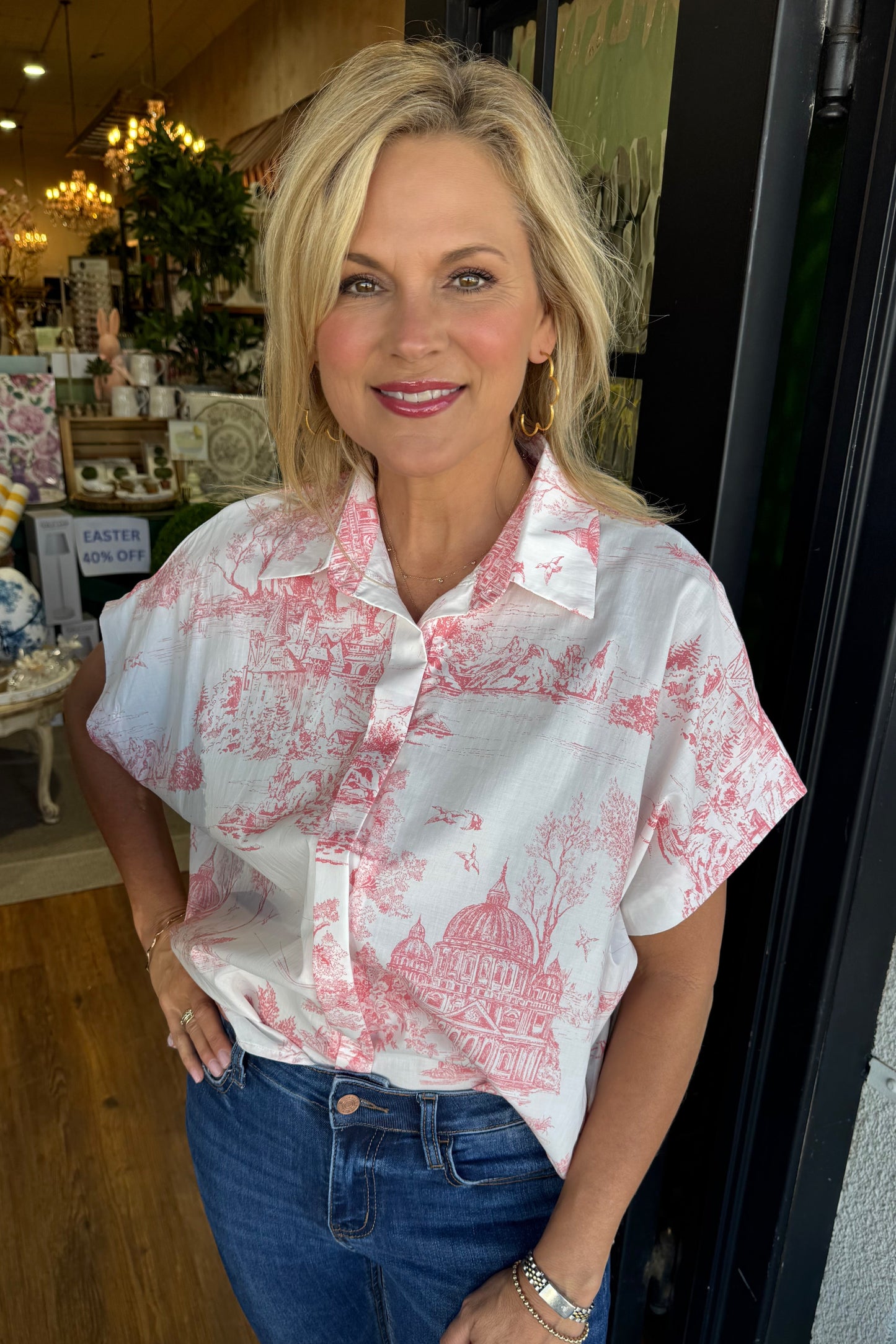 Noelle Top- Pink