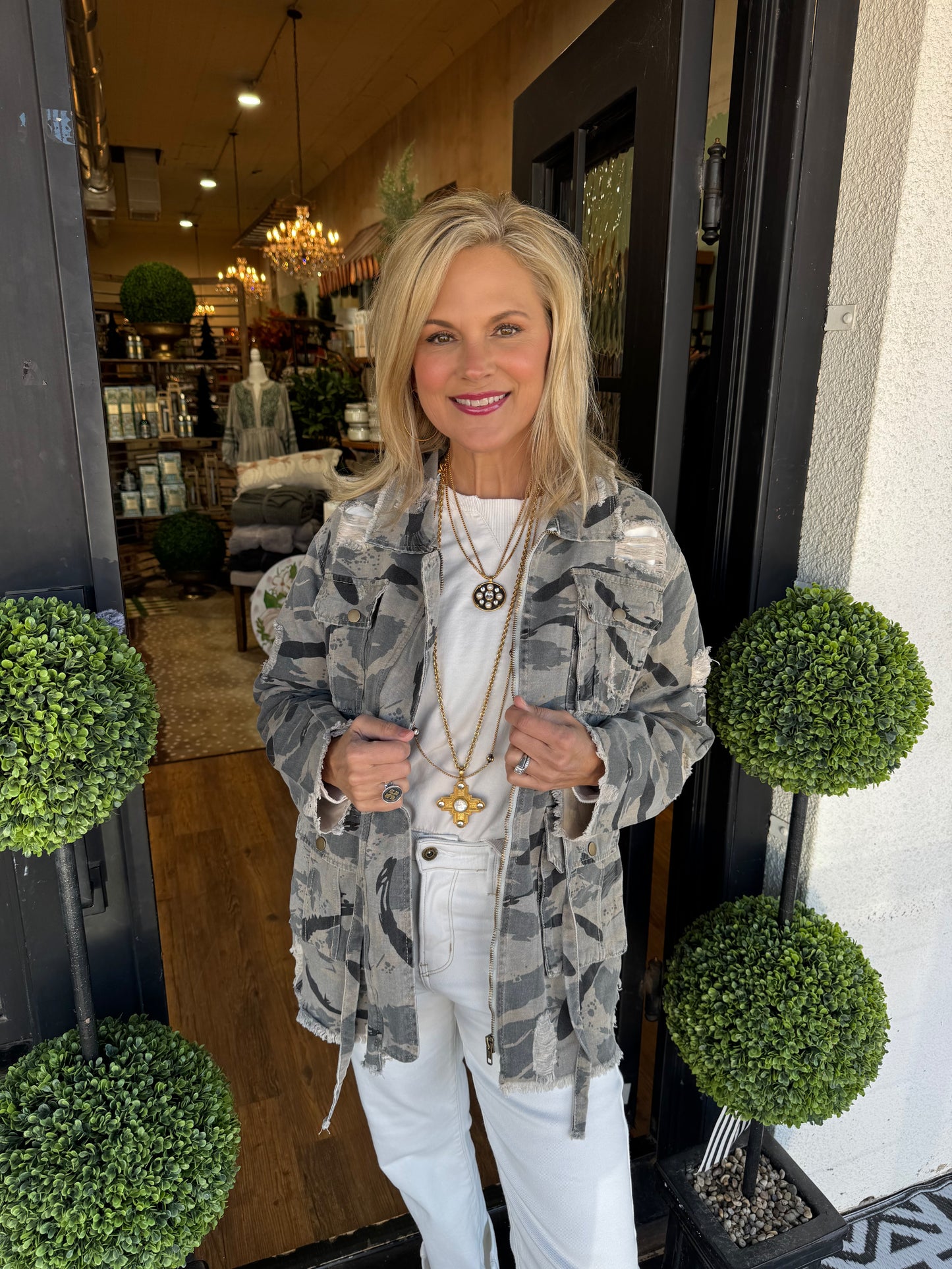 Alexis Jacket - Vintage Camo