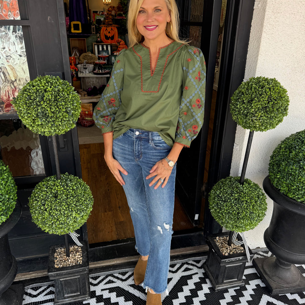 Mirbella Top - Olive
