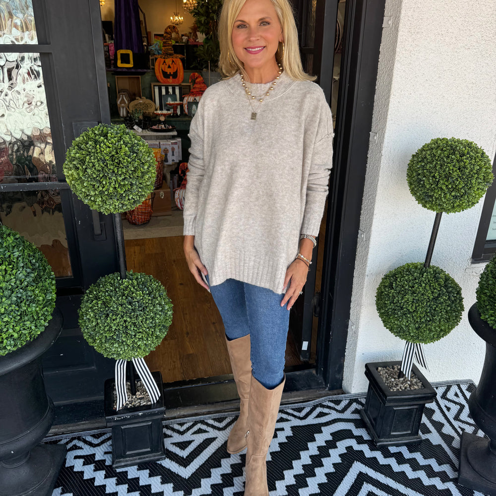 Emma Sweater-Light Taupe