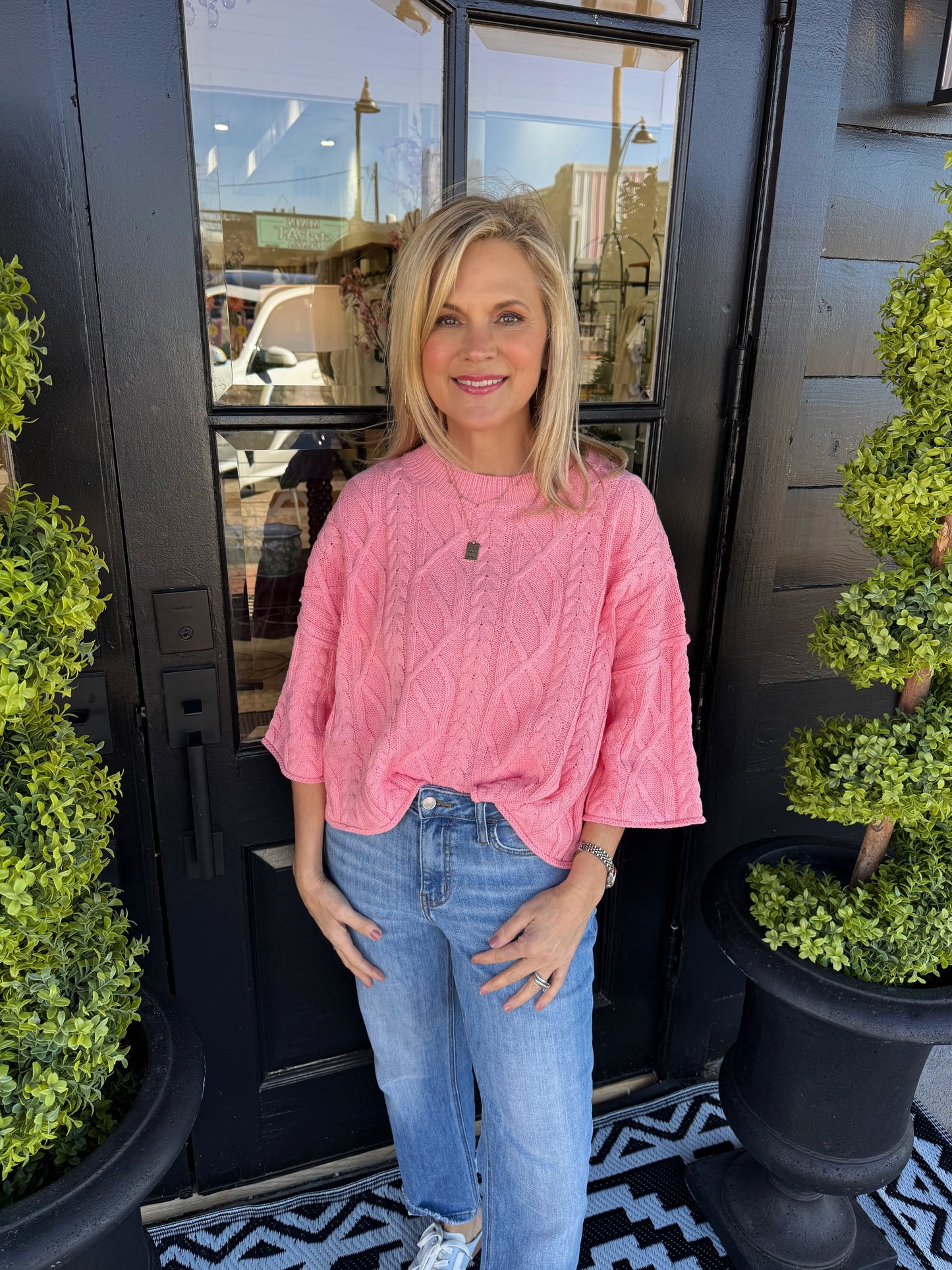 Della Sweater - Coral Pink