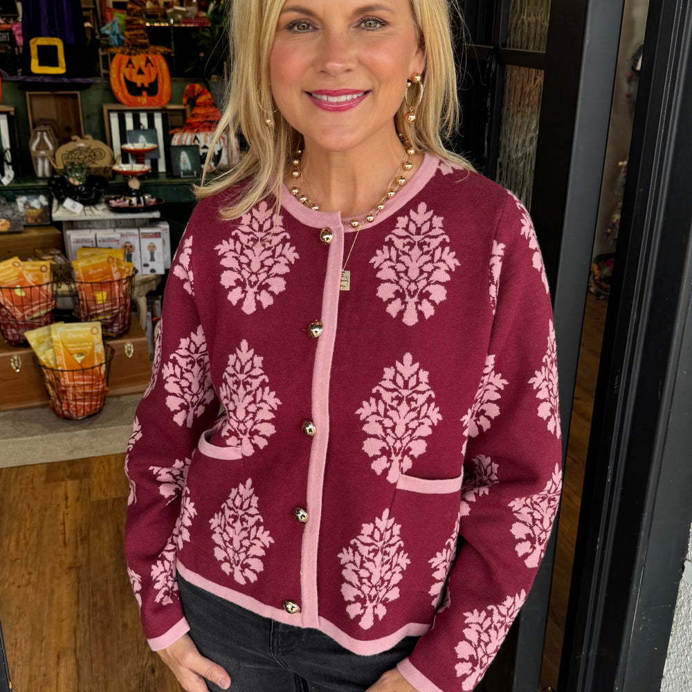 Anneliese Top - Burgundy