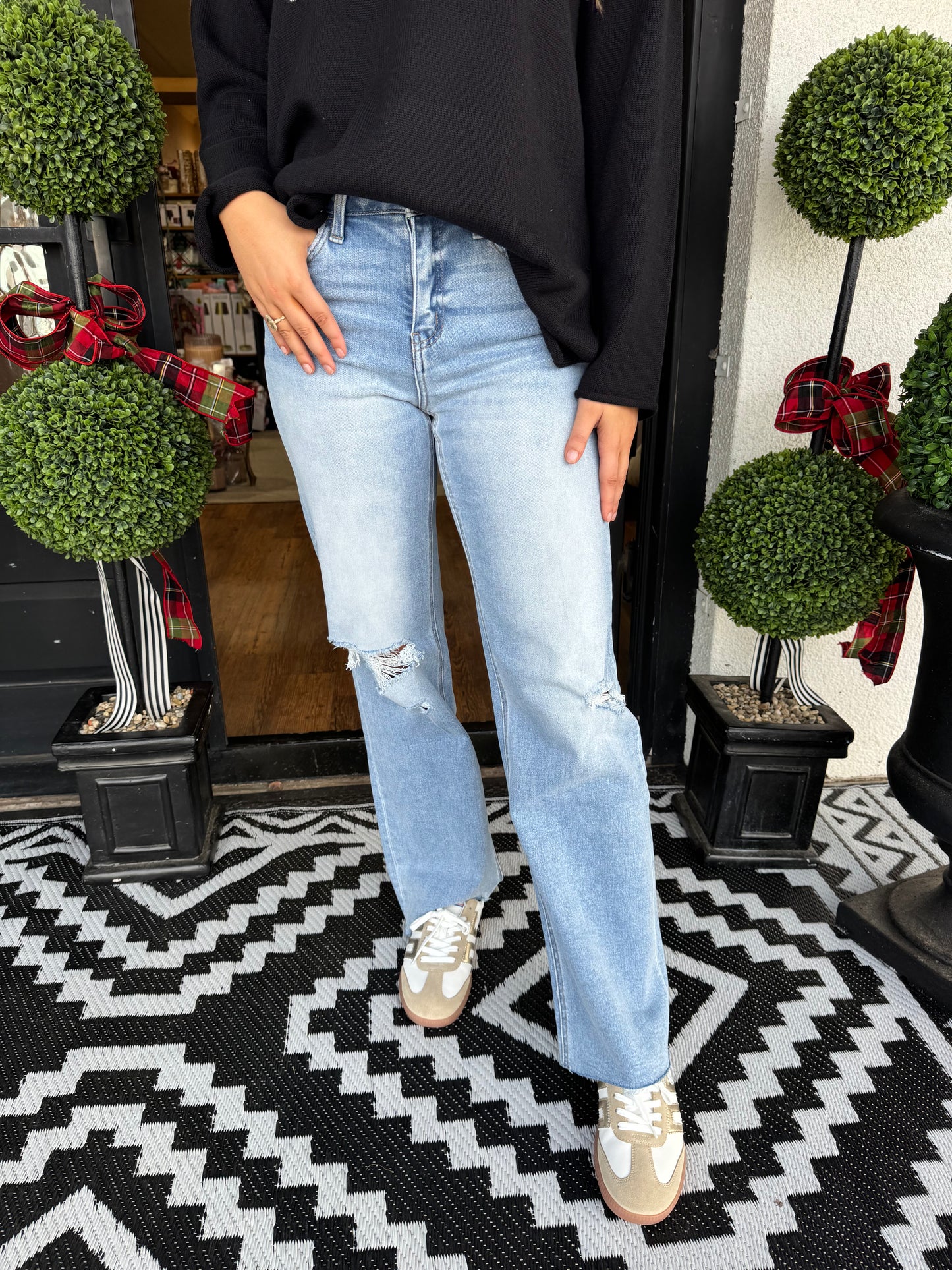 High Rise Wide Leg Jeans