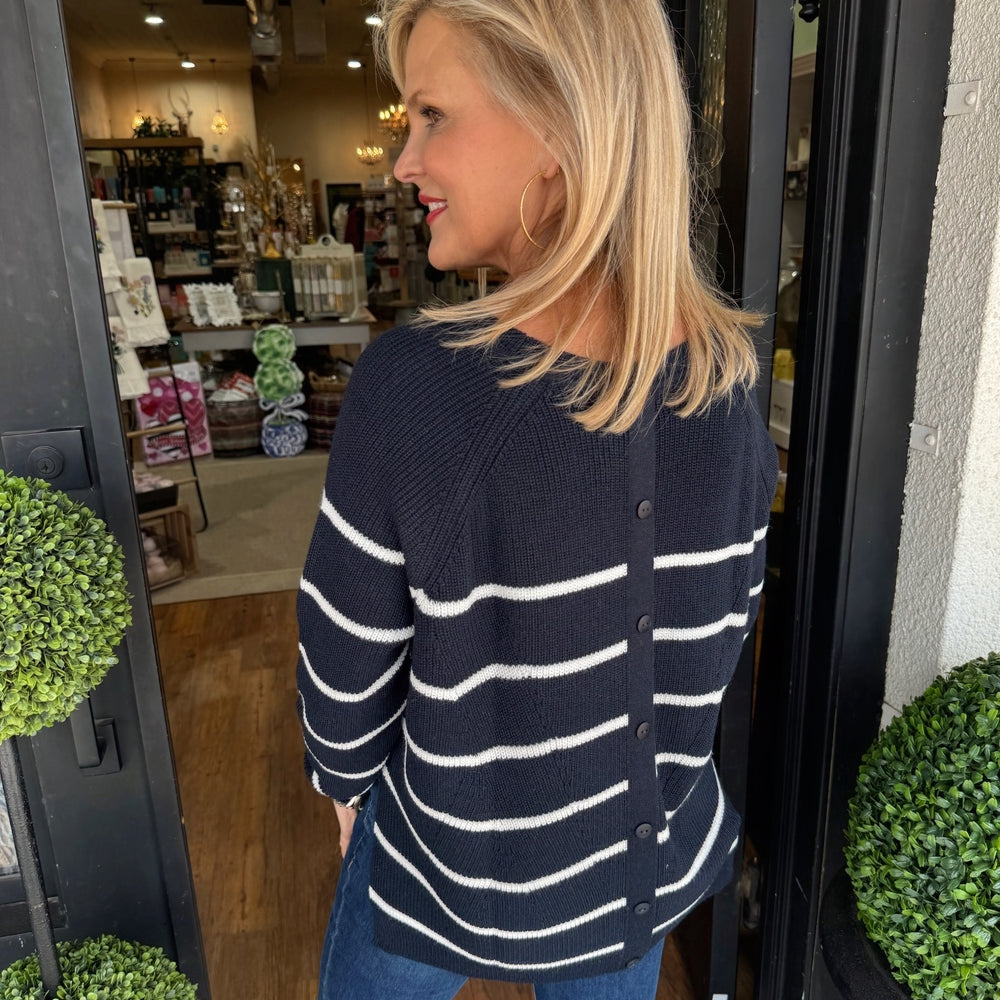 Mersea Camden Sweater-Navy