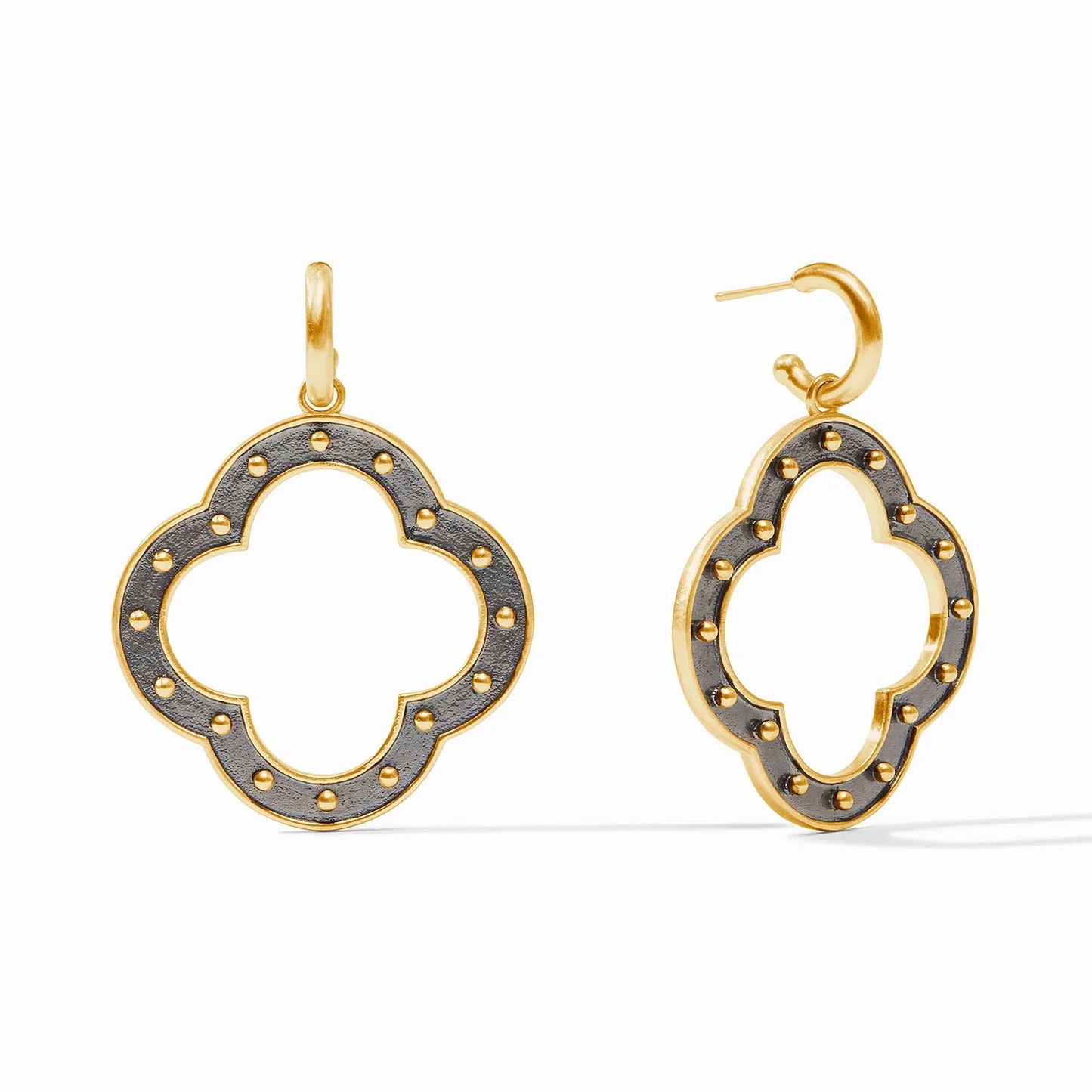 Soho Statement Hoop and Charm Earring