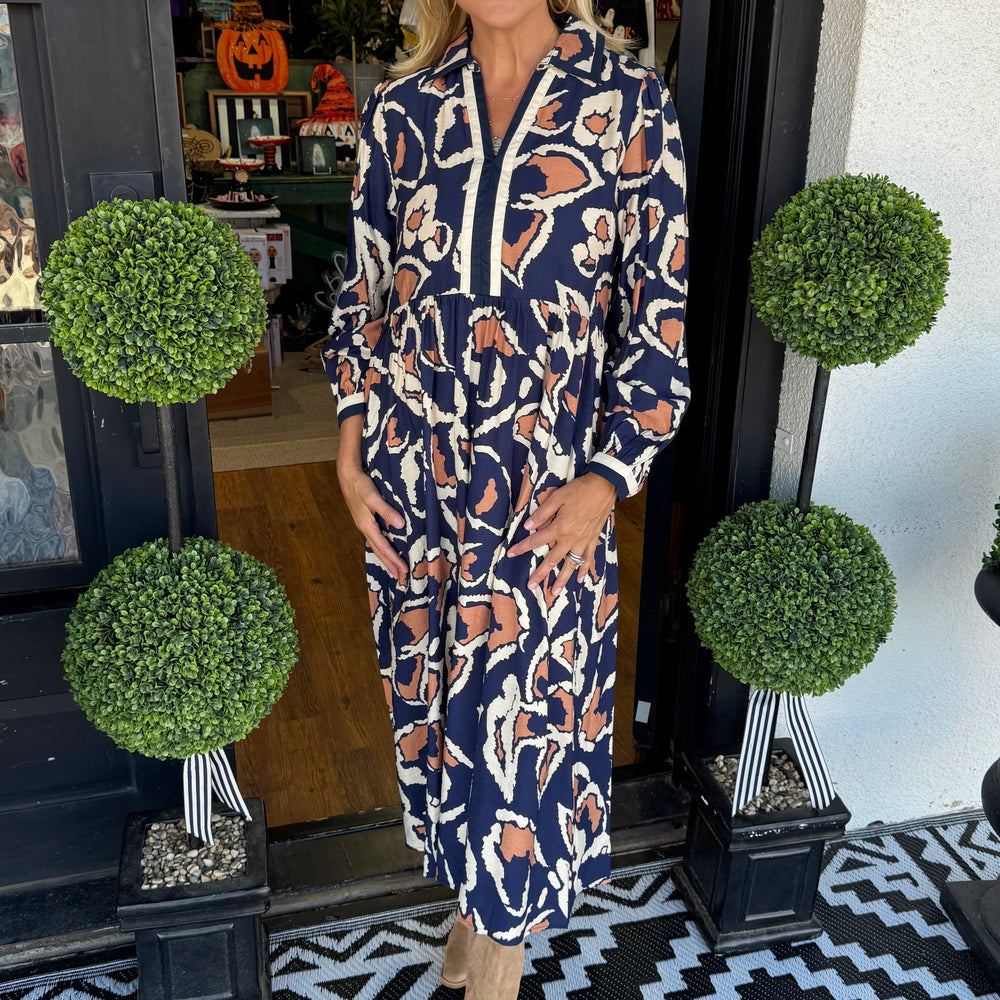 Primrose Dress - Navy