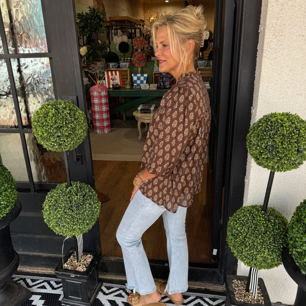 
                  
                    Renna Top - Brown
                  
                