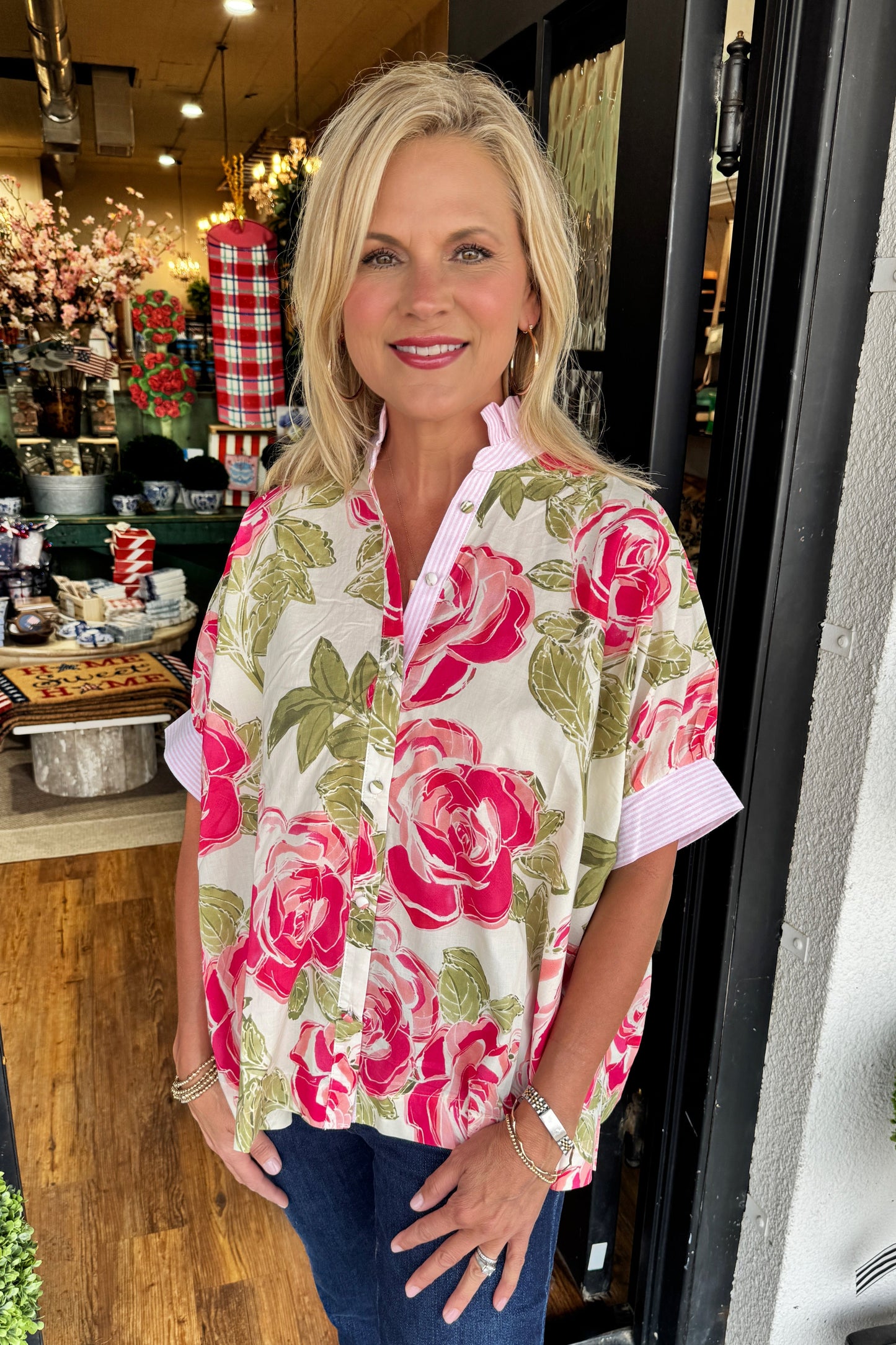 Perla Floral Top