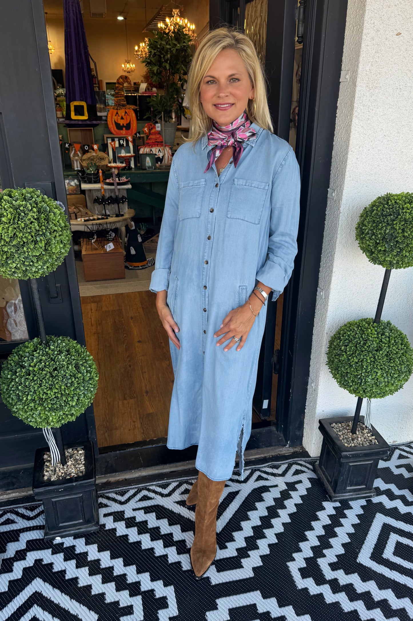 Dolly Dress - Light Denim
