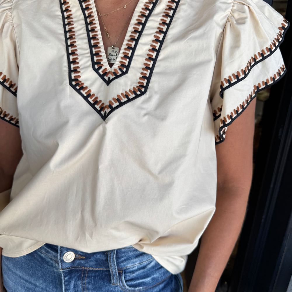 Eloise Top - Taupe