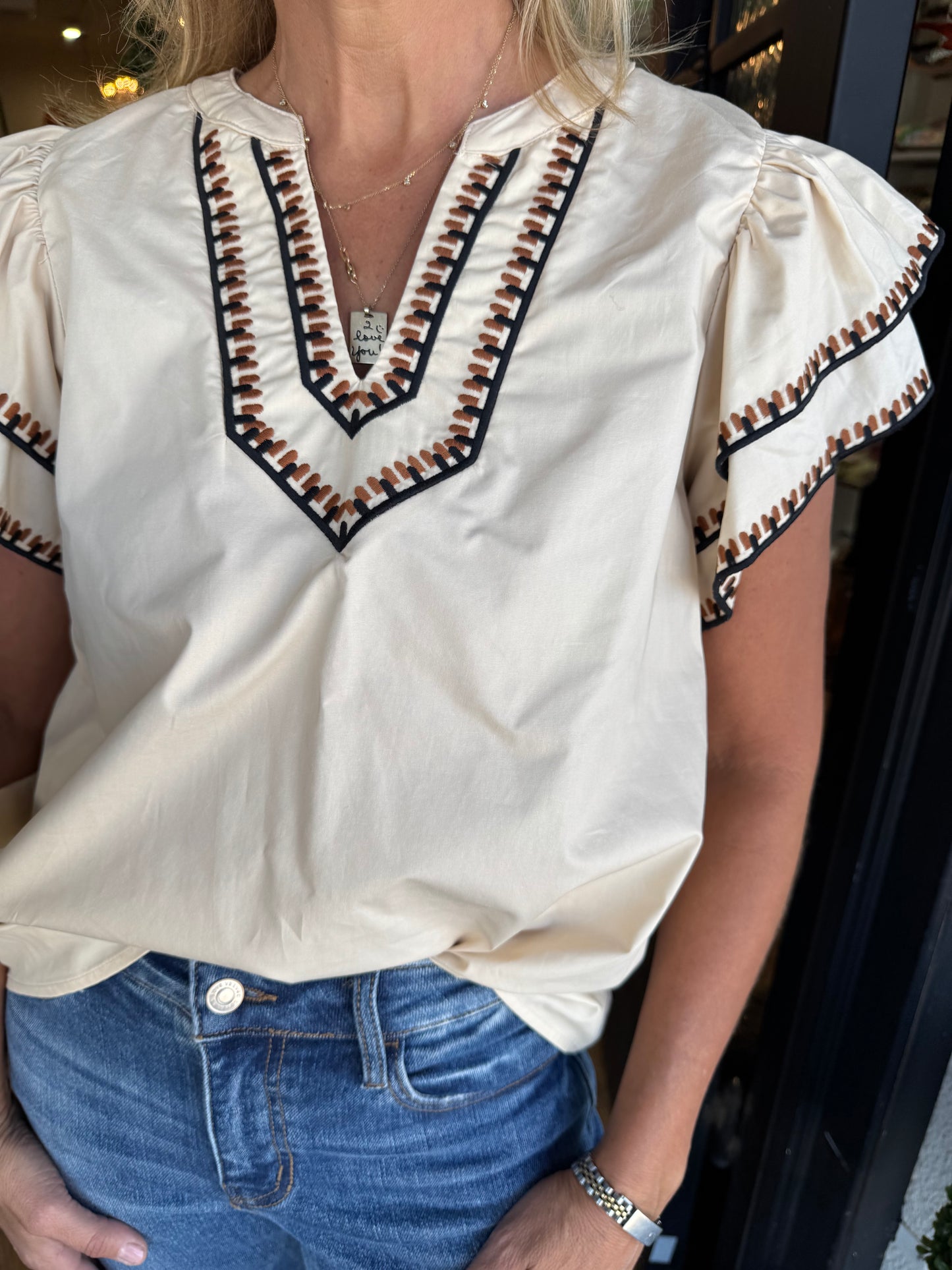 Eloise Top - Taupe