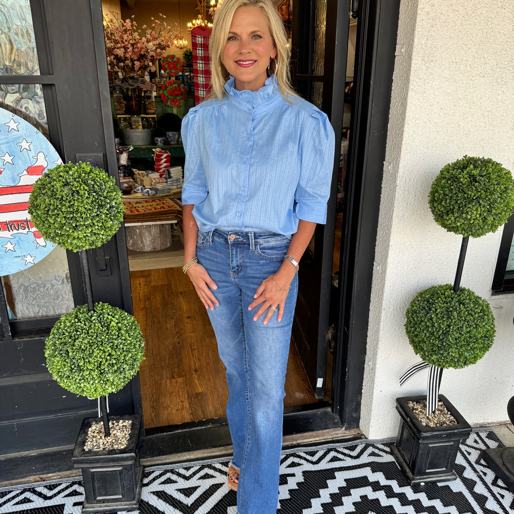 Jayda Top- Light Blue