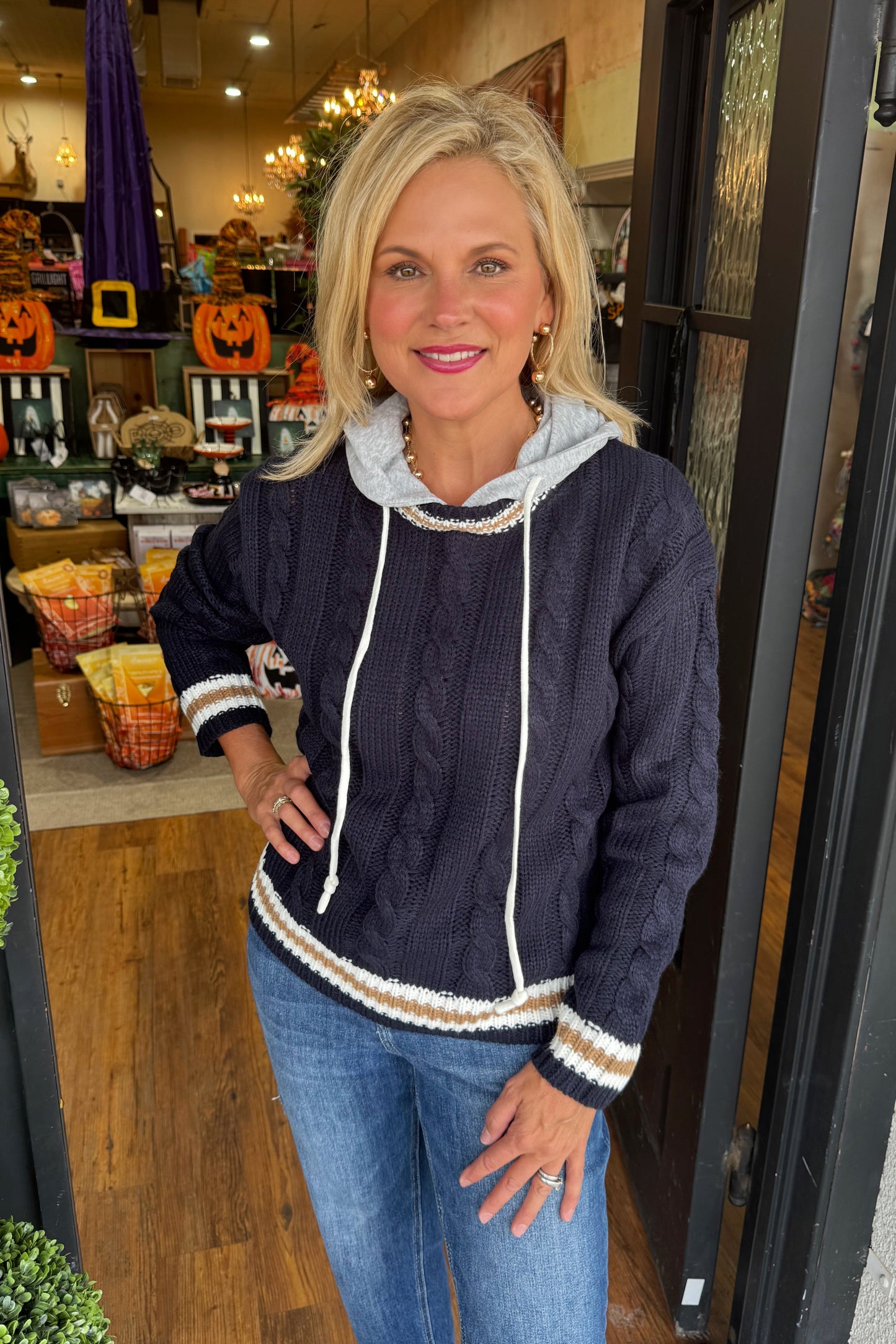 Reagen Top - Navy