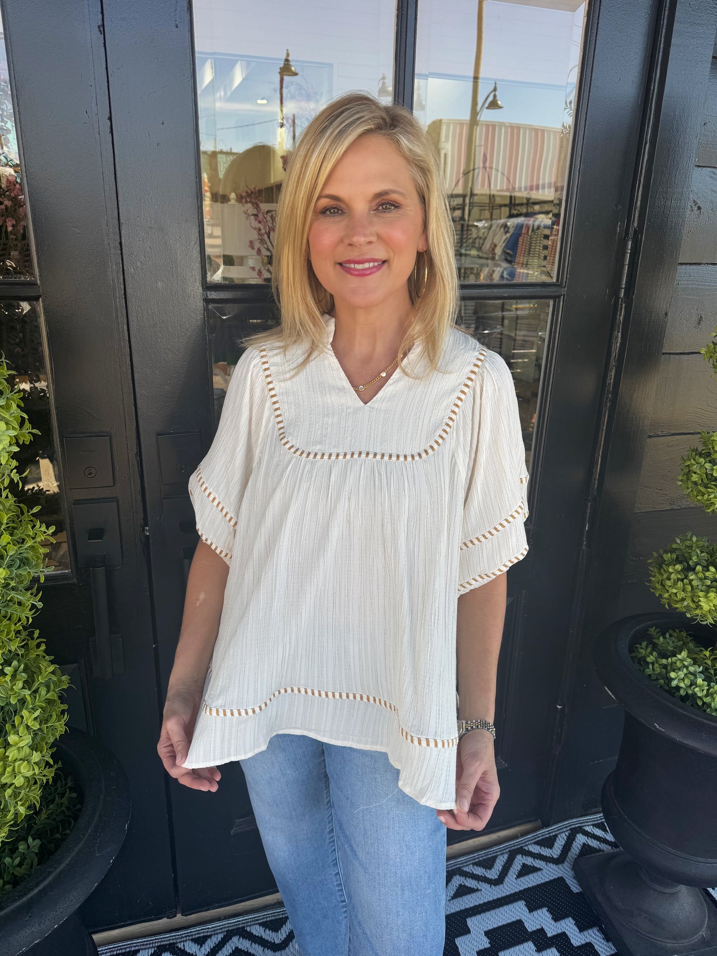 Azalea Top - Ecru