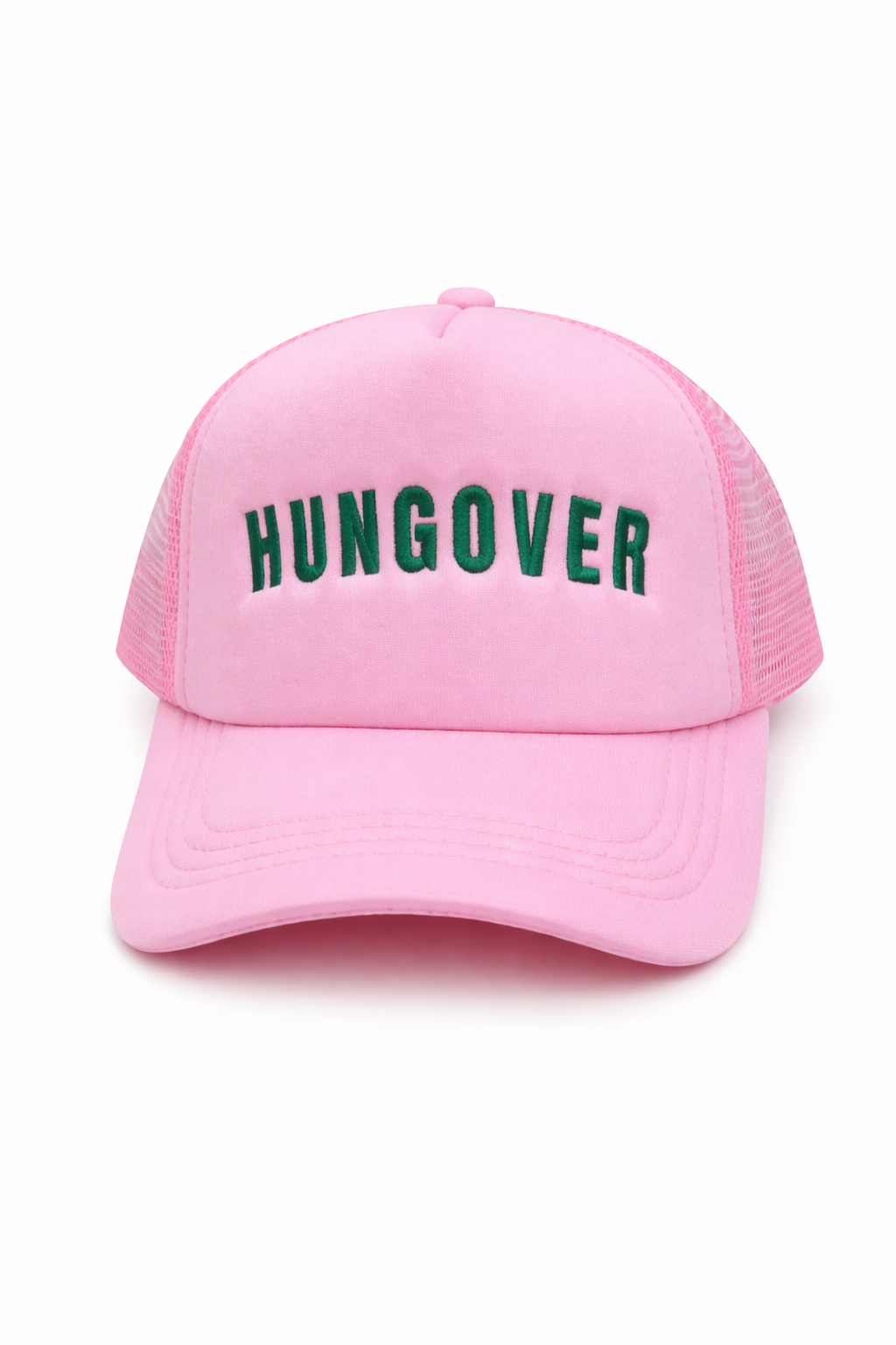 Hungover Trucker Hat - Light Pink