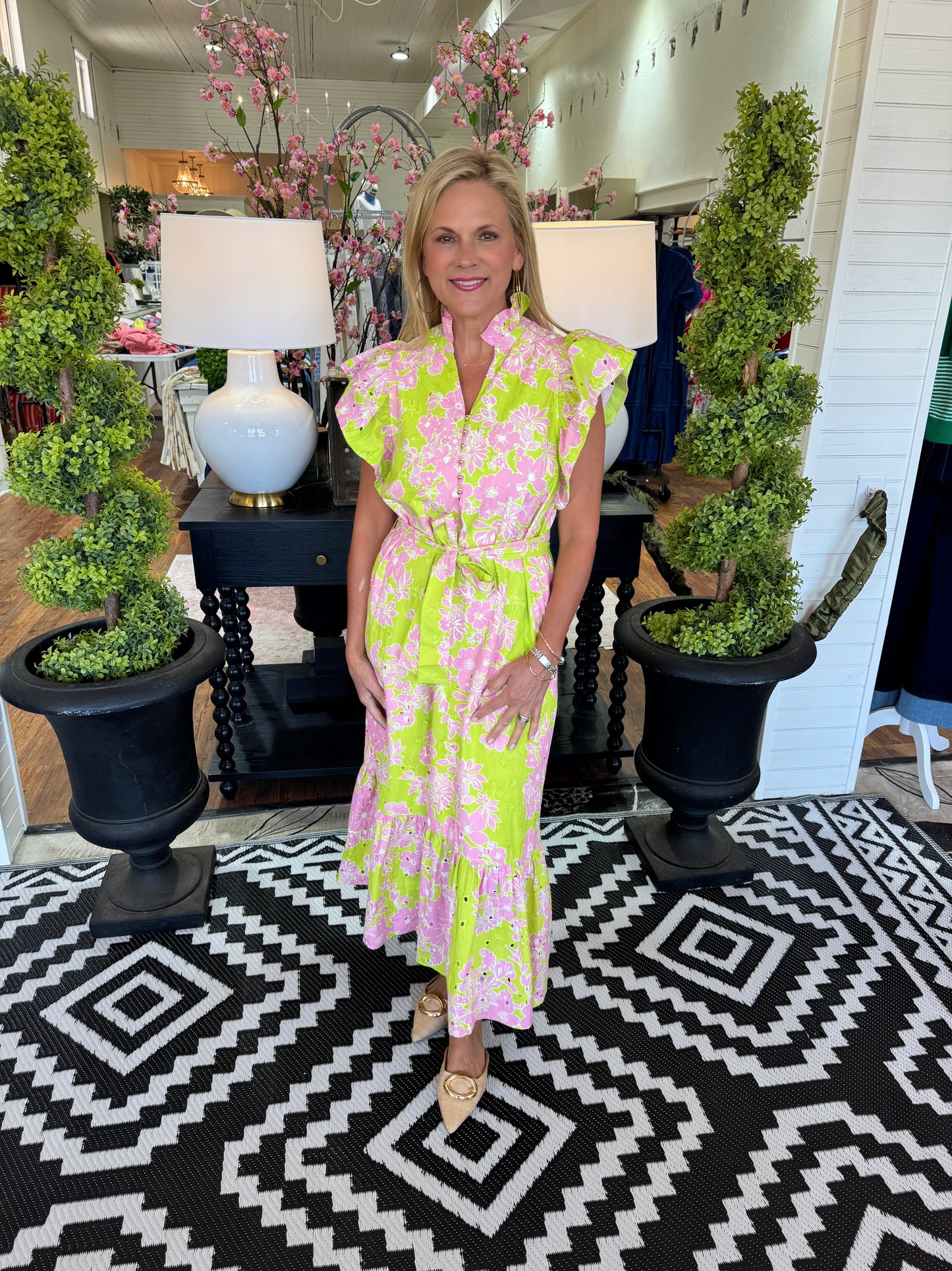 Belle Dress - Apple Green