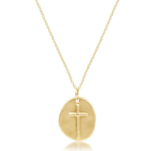 16” Necklace Gold - Inspire Gold Charm