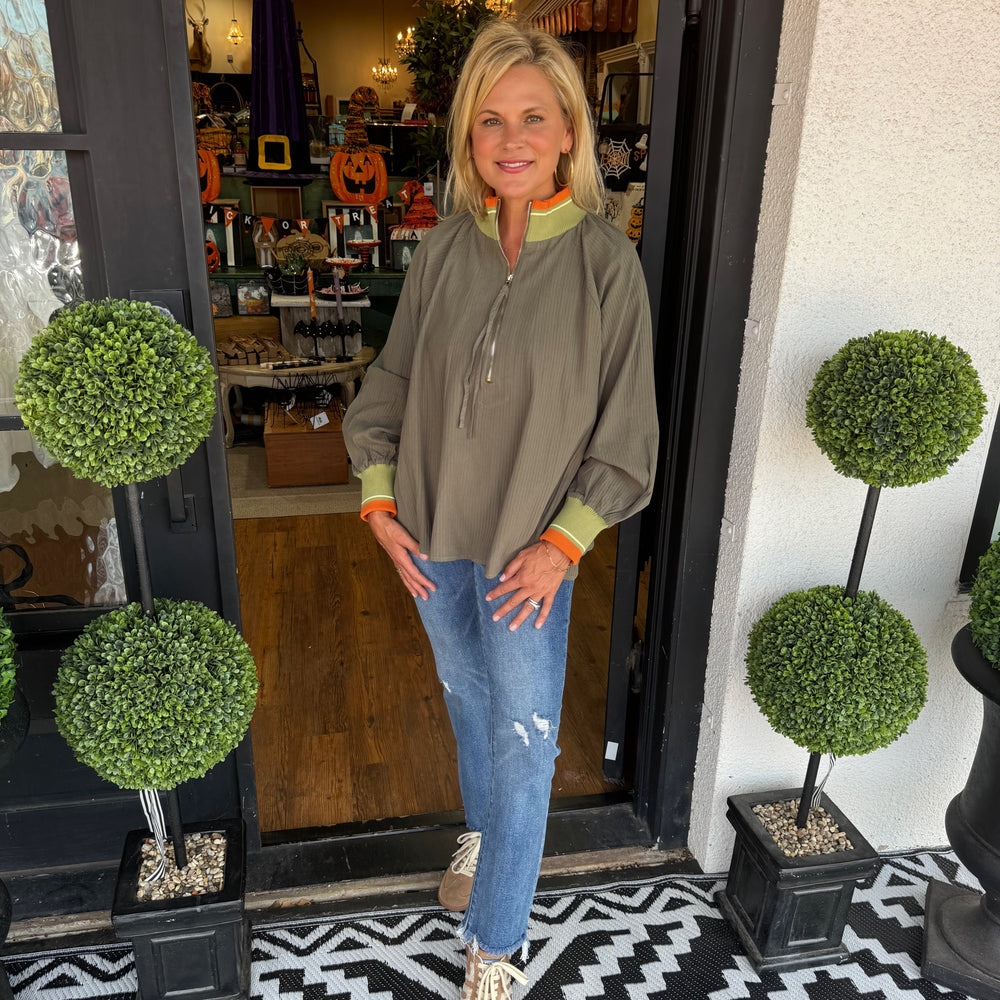 Shelly Top - Olive