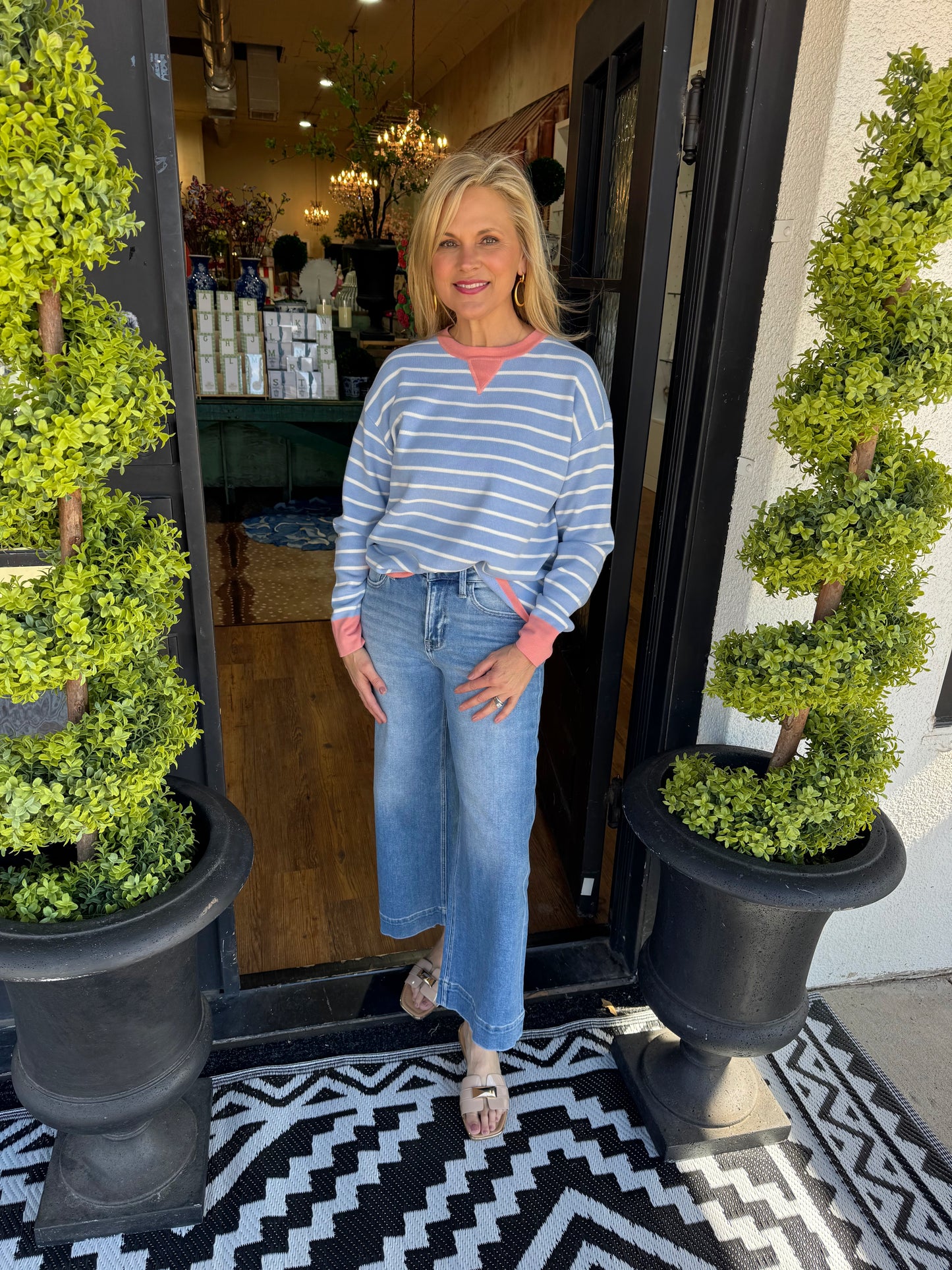 April Sweater - Light Blue