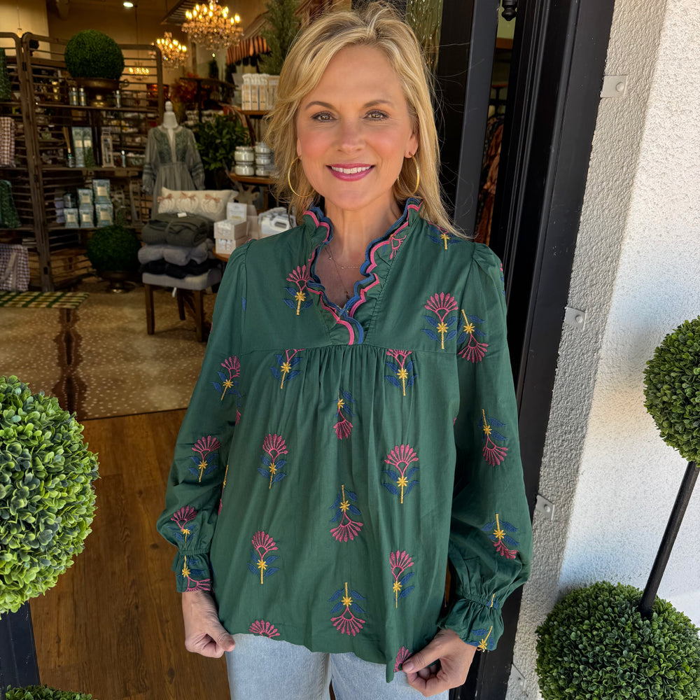 Lucy Top - Hunter Green