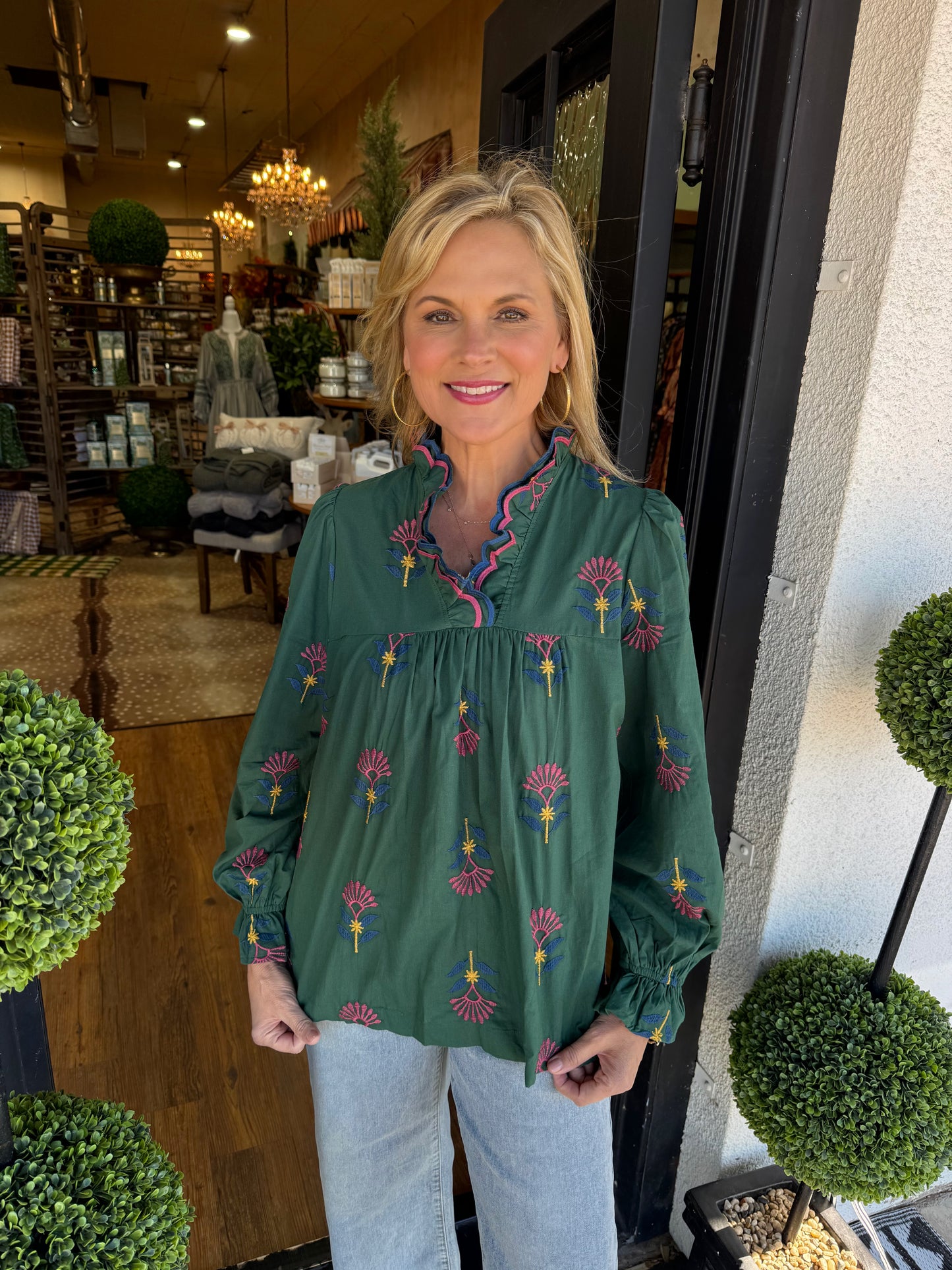 Lucy Top - Hunter Green