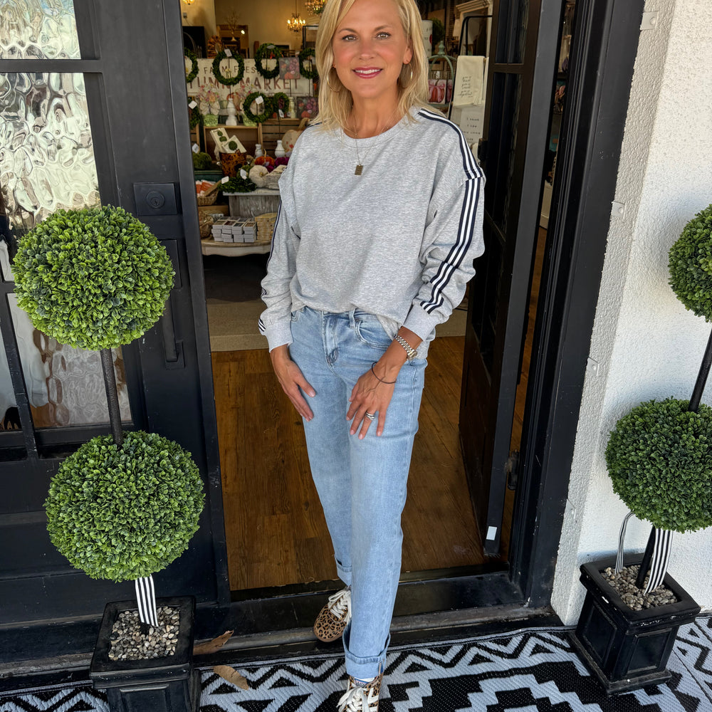 Juliana Top - Heather Grey