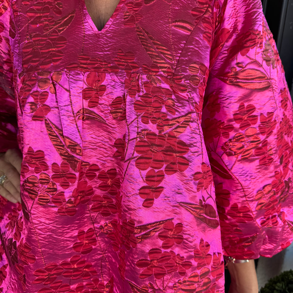 Katrina Dress - Hot Pink