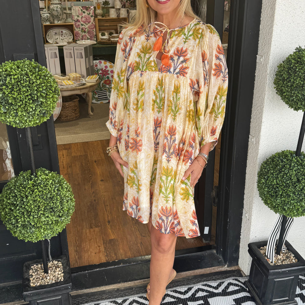 
                  
                    Uncle Frank Breezy Block Print Dress
                  
                
