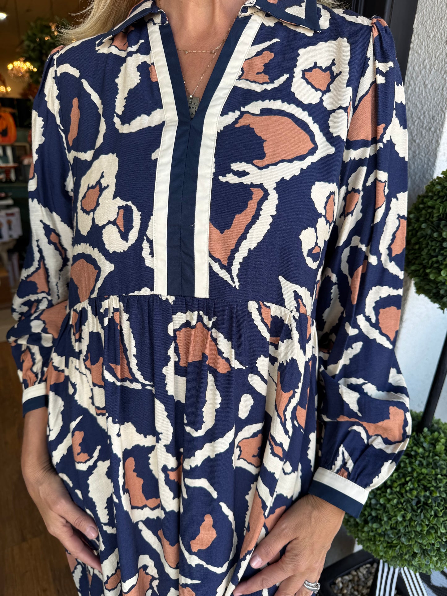 Primrose Dress - Navy