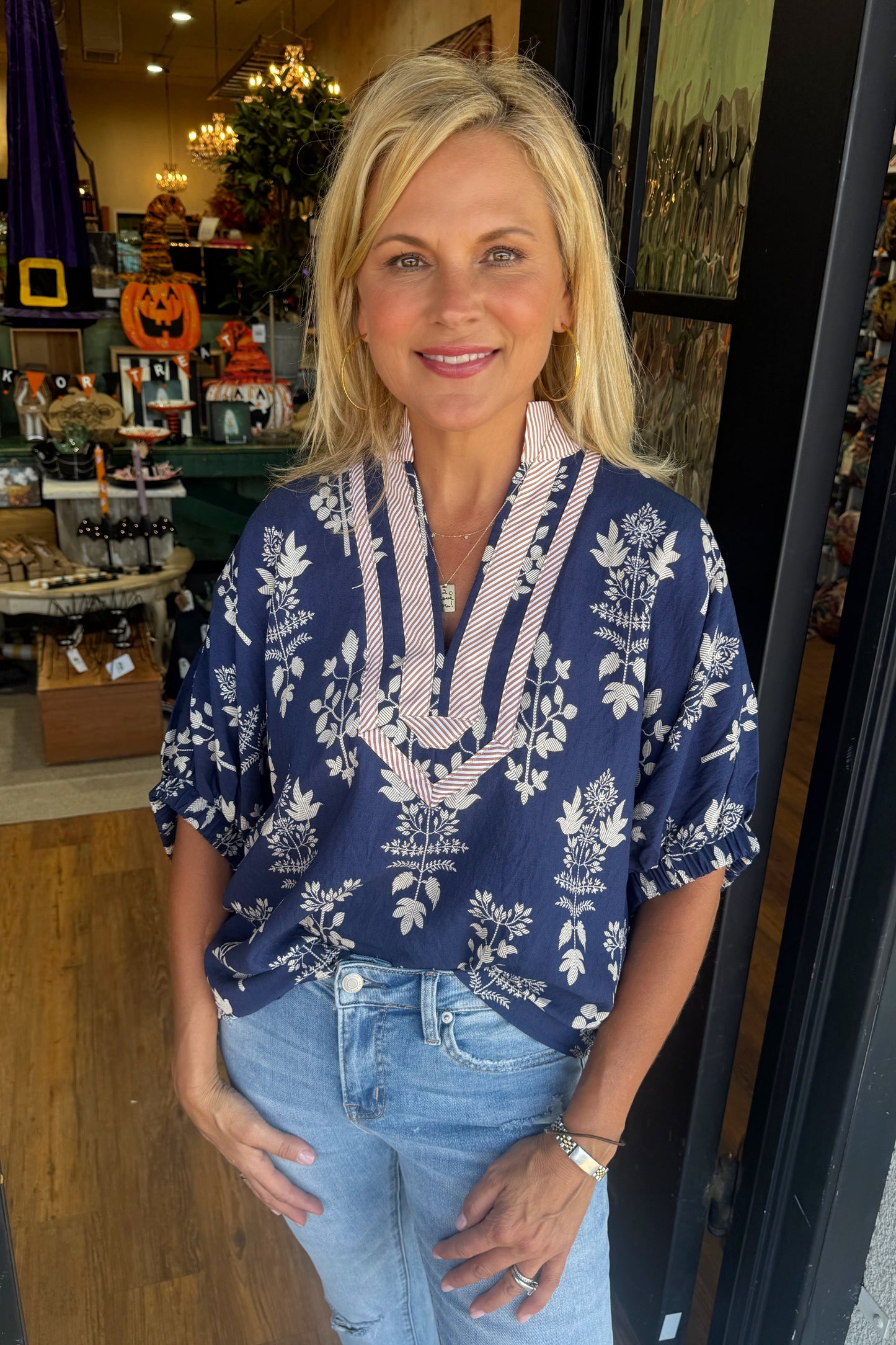 Bianca Top - Navy