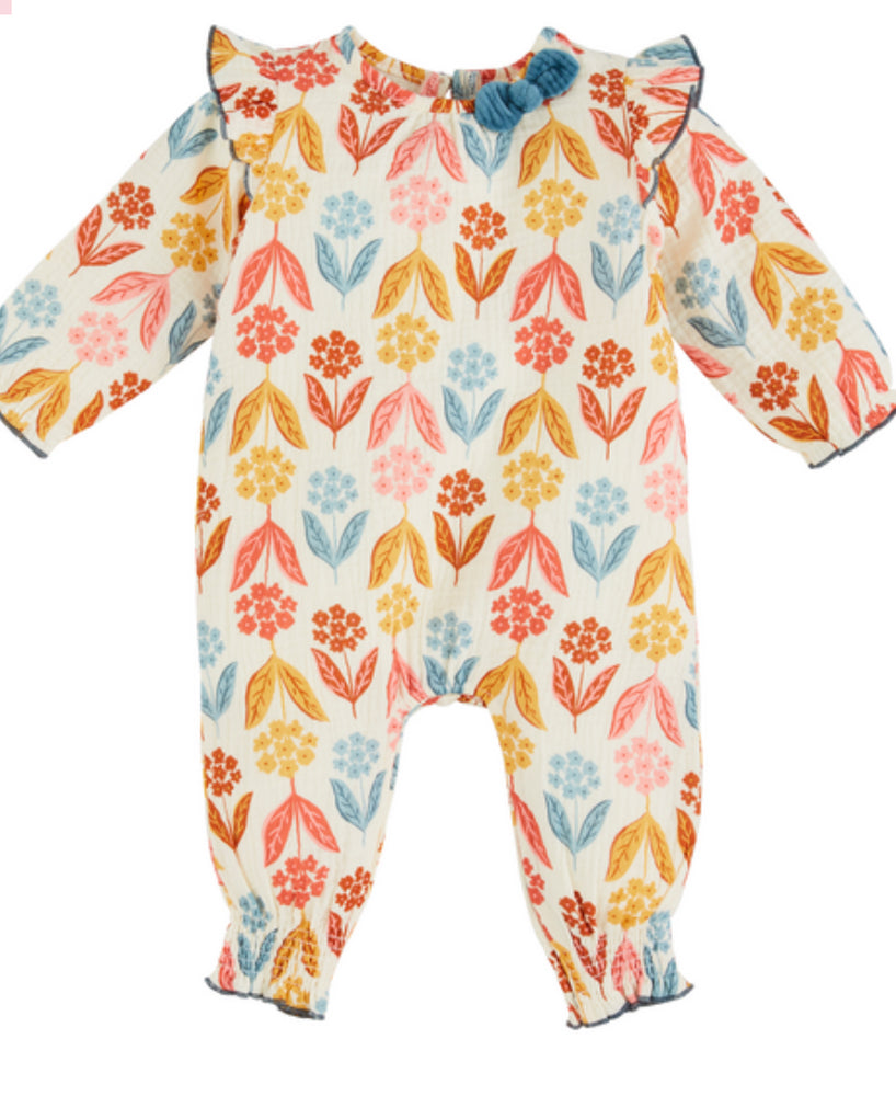 Fall Floral Baby Onesie