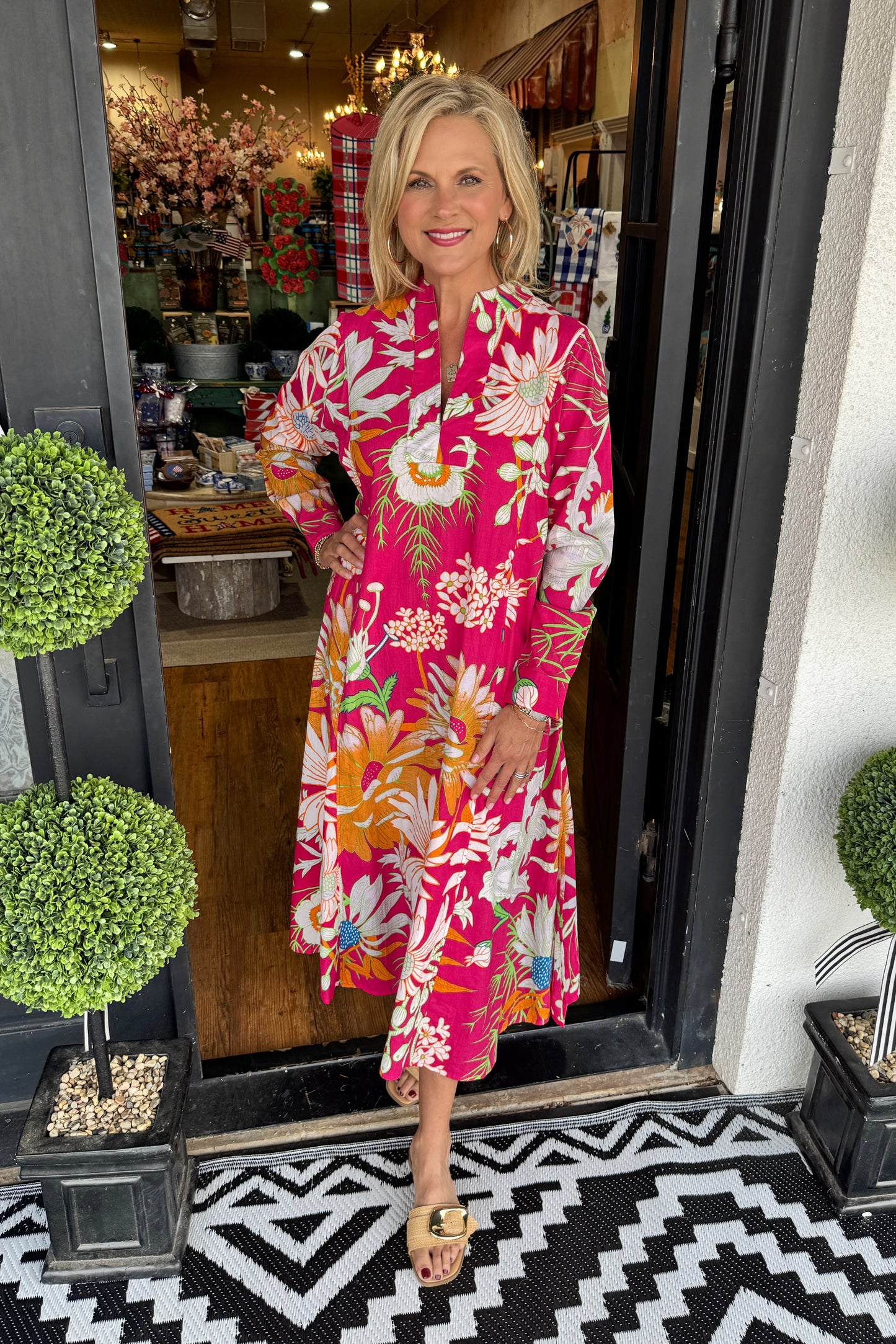 Uncle Frank Patio Floral Maxi Dress