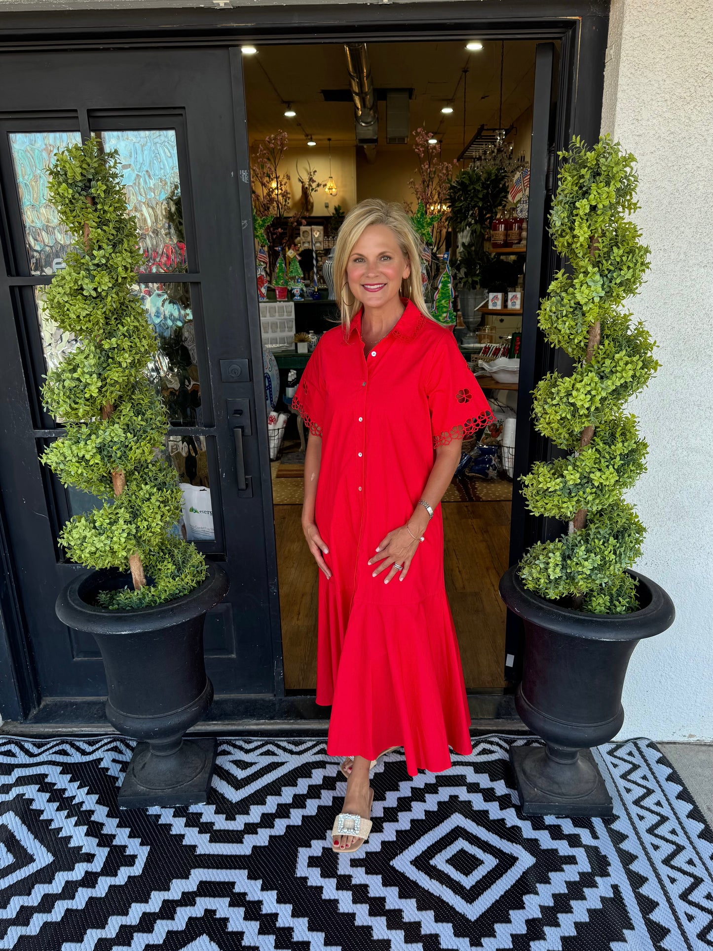 Delaney Dress - Red