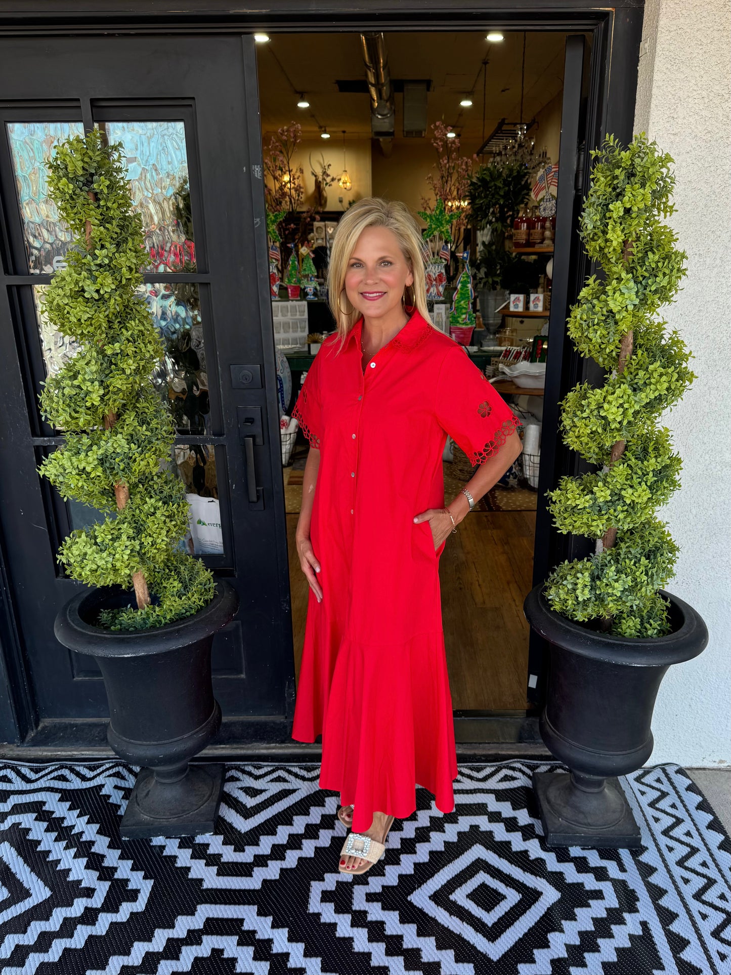 Delaney Dress - Red