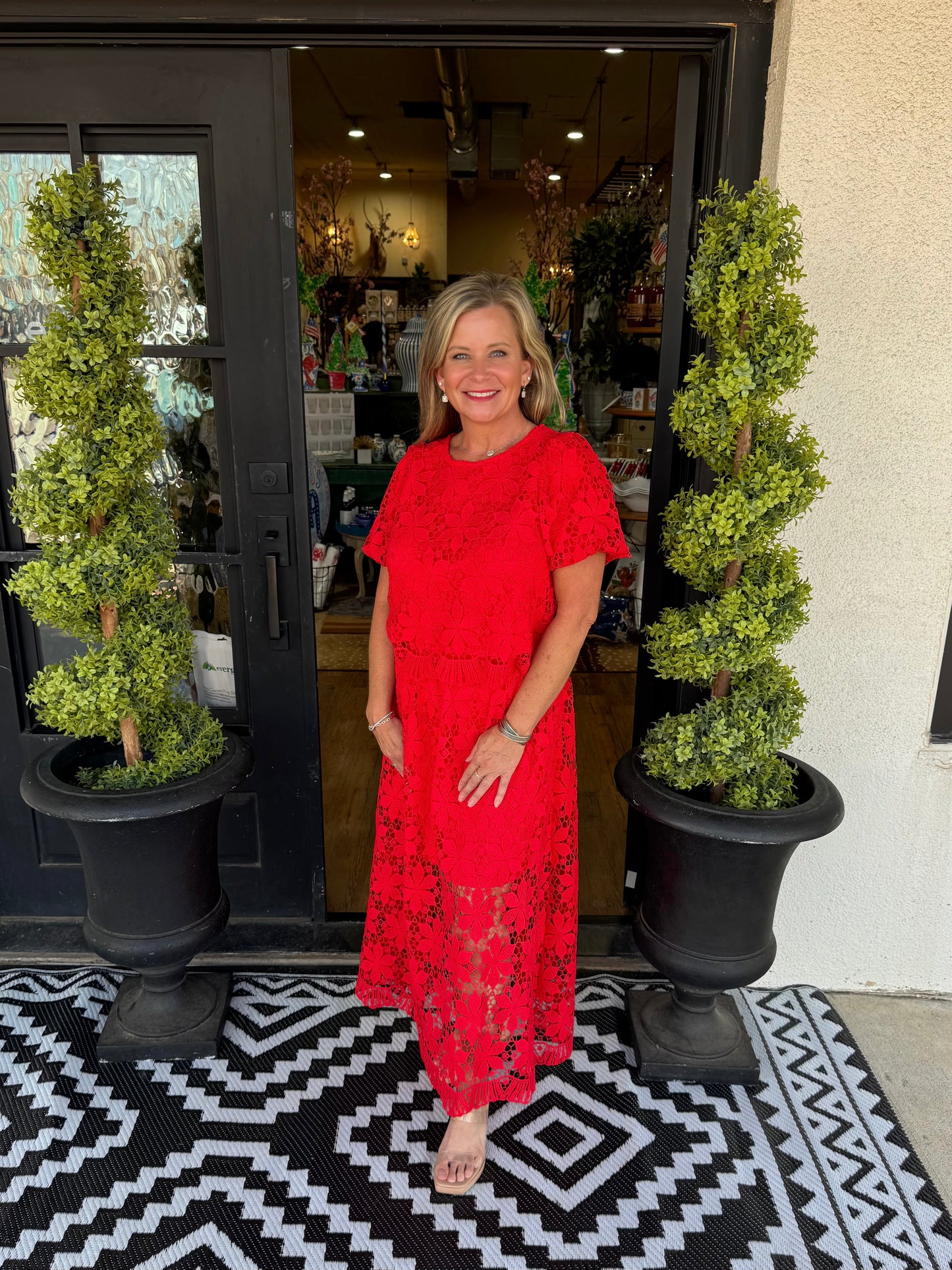Martha Set - Tomato Red