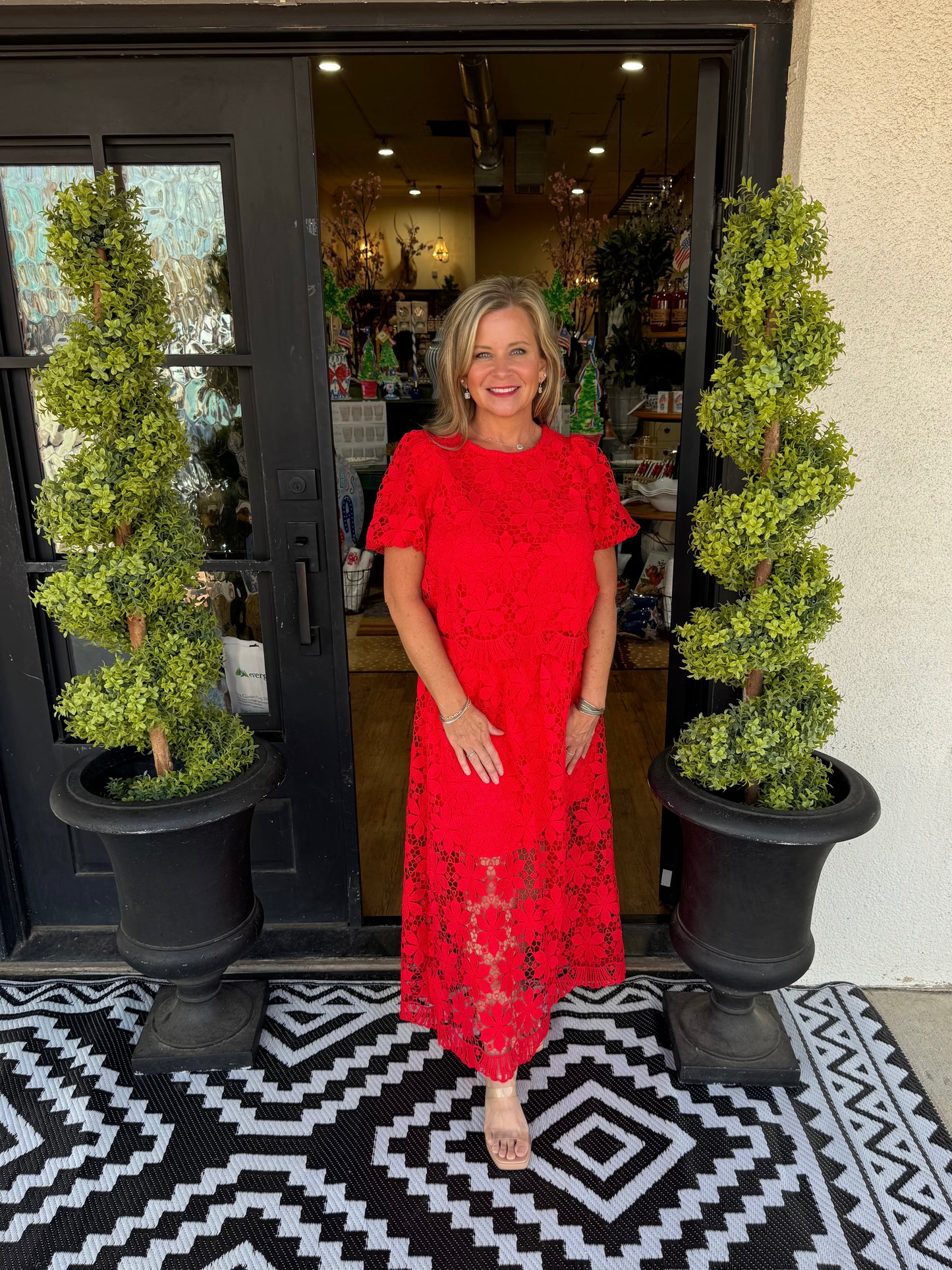 Martha Set - Tomato Red