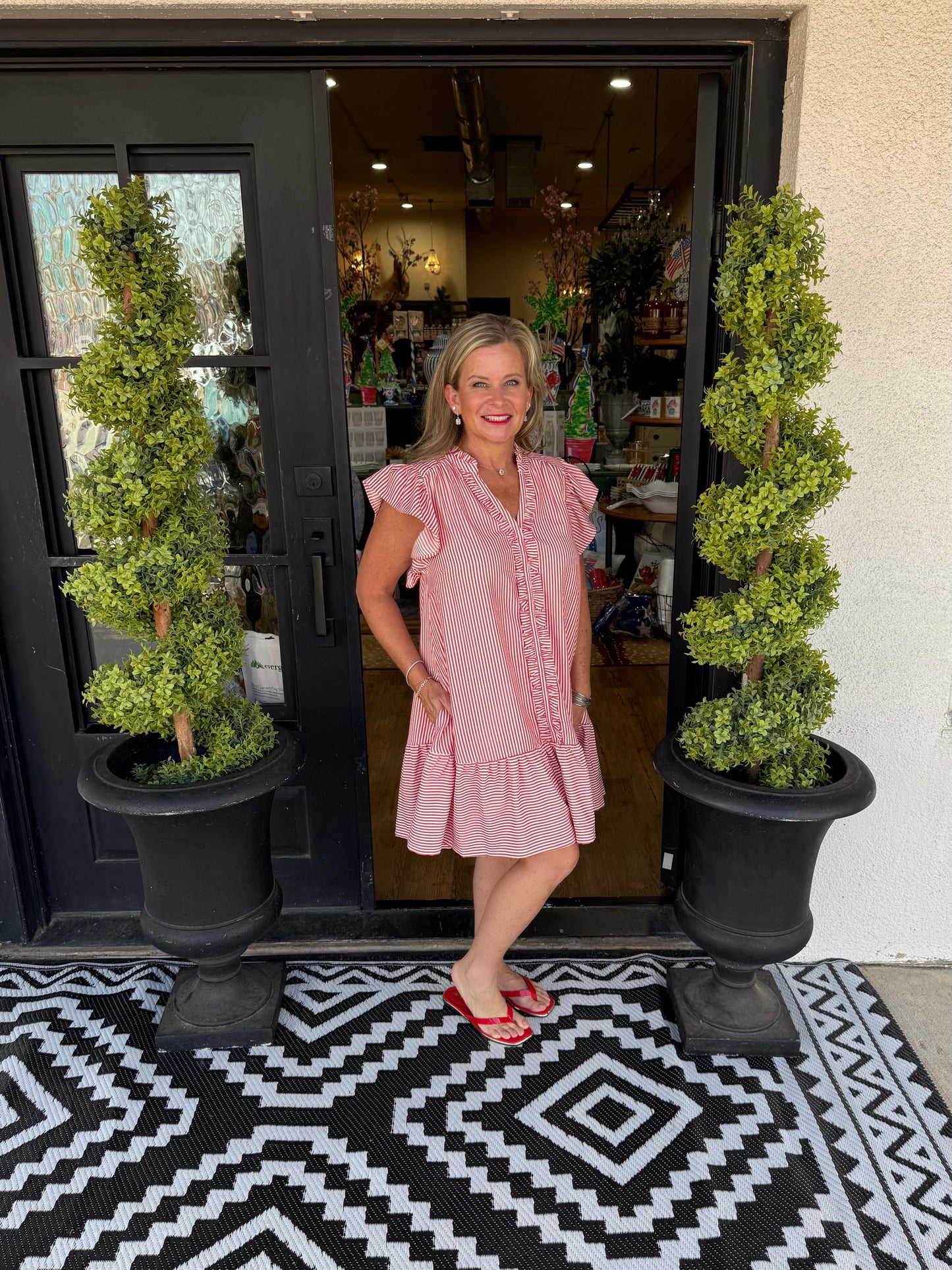 Iris Dress - Red