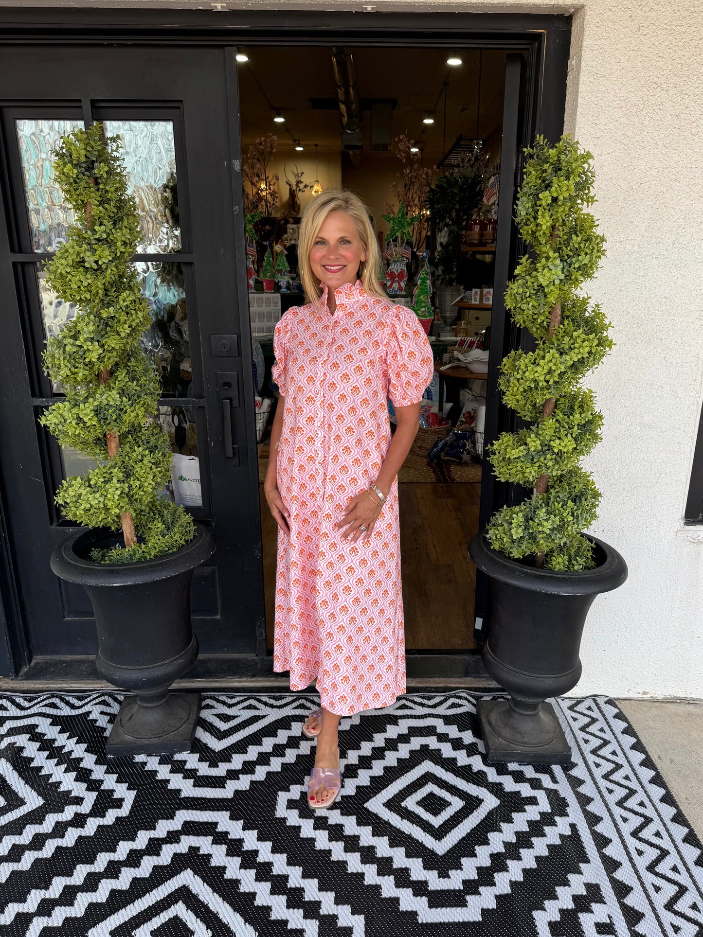 Aurora Dress - Pink/Orange